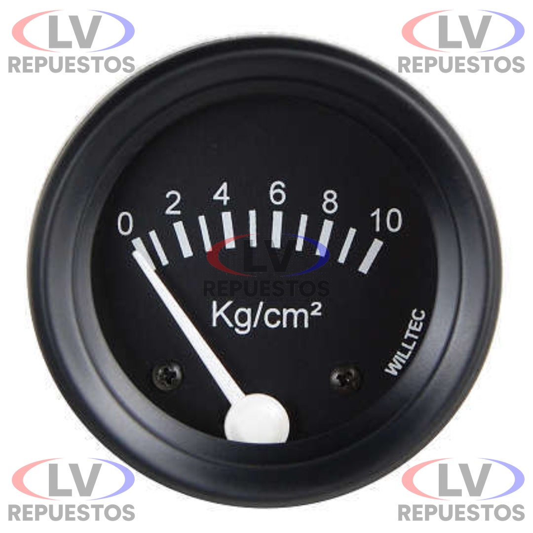 RELOJ MARCADOR PRESION ACEITE UNIVERSAL 10KGF/CM2 WILLTEC