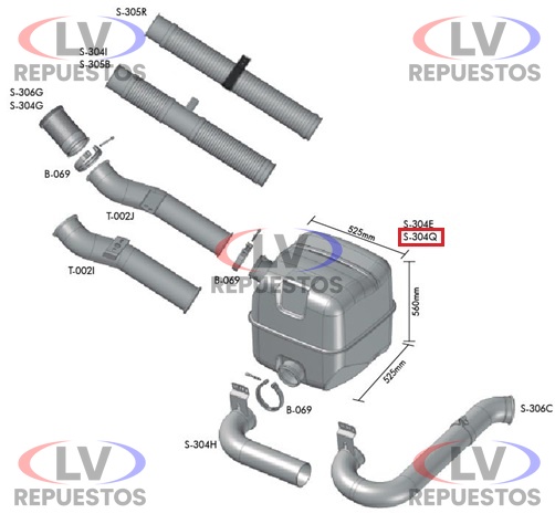 SILENCIADOR CATALIZADOR C/ MODULO SC S4 BEPO