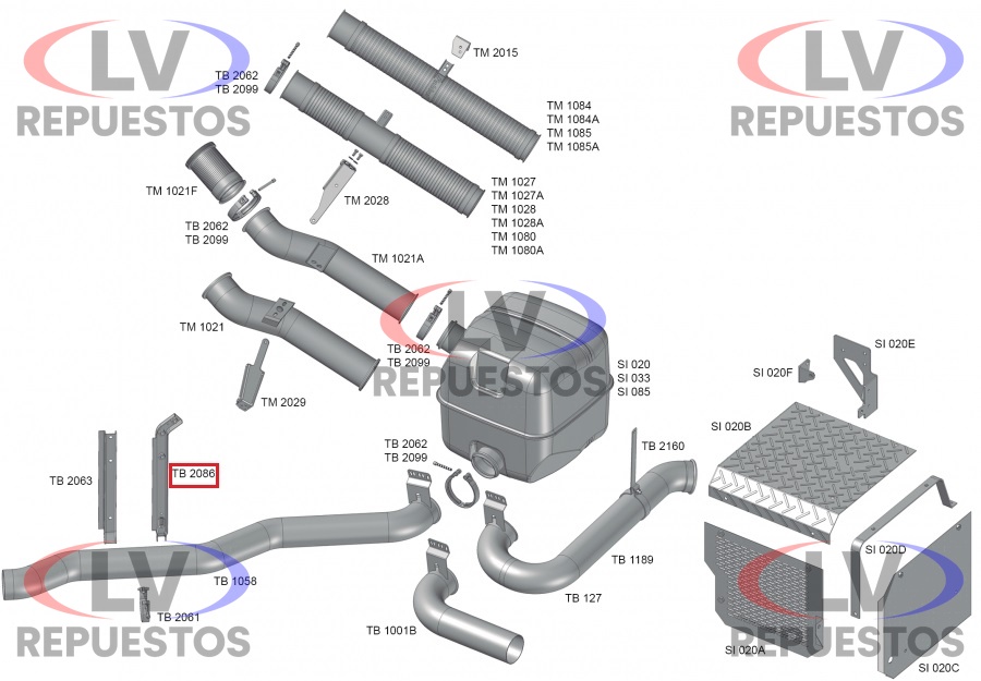 SOPORTE CA�O ESCAPE SALIDA CATALIZADOR SC S4 FABBOF