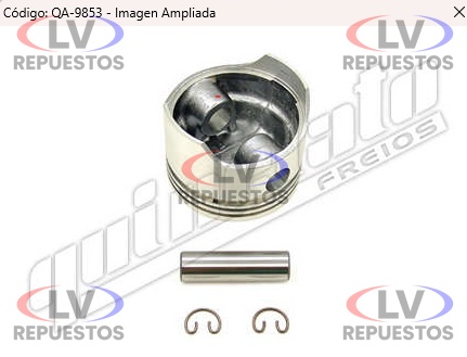 PISTON COMPRESOR AIRE S/ ARO KNORR 88MM 0.50 QUINELATO