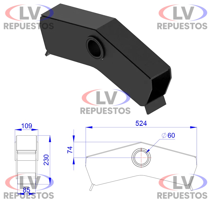 BALANZA ASADELTA TRUCK P60/E80/L520 OLIVO