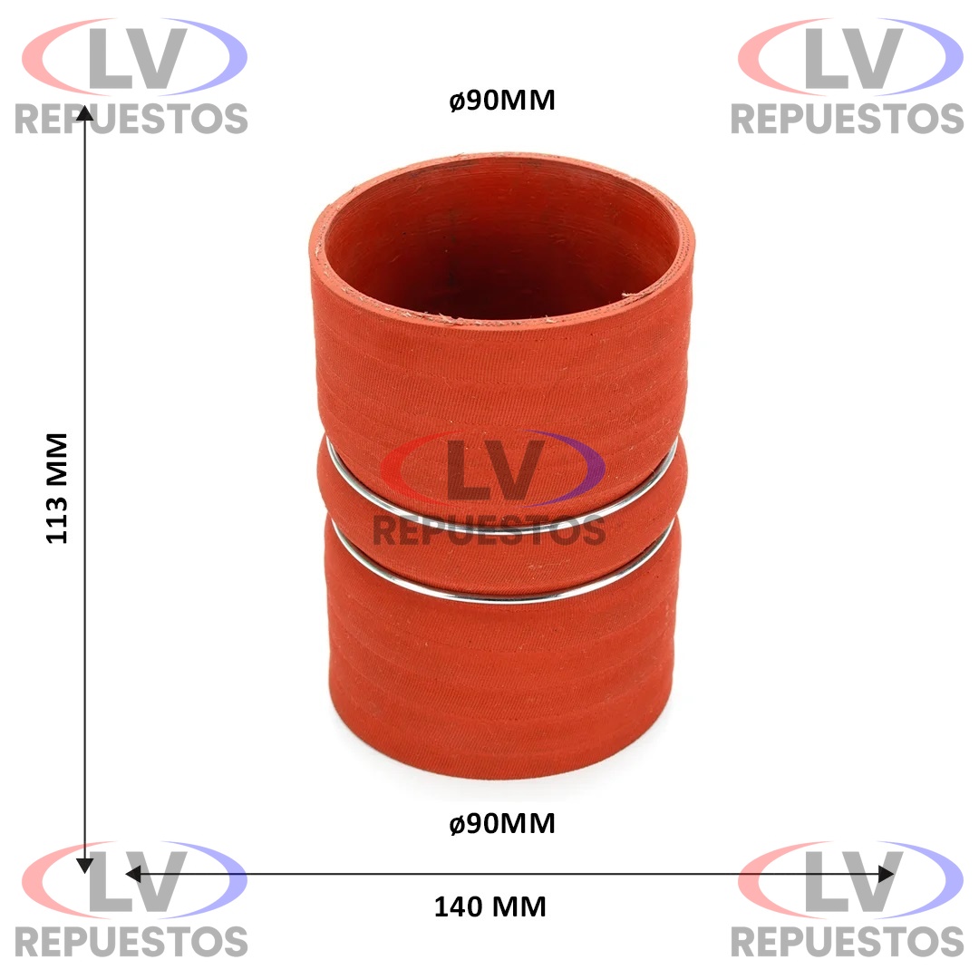 MANGUERA INTERCOOLER ROJO SC-112/113 JAMAICA
