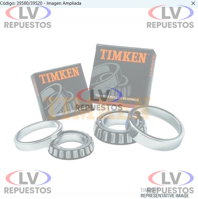 RULEMAN 39580/39520 57.15X112.71X30.16MM CAJA VL TIMKEN