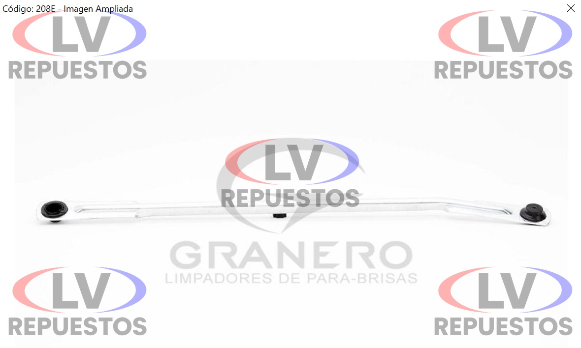 BARRA MECANISMO LIMPIA PARABRISA SC-113/143 C/CURVA GRANERO