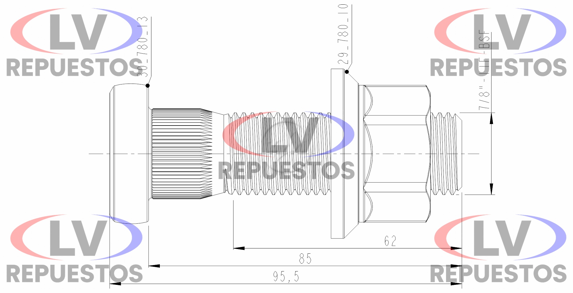 PRISIONERO RUEDA DT SC S5 7/8-11X85/95.5 ZM