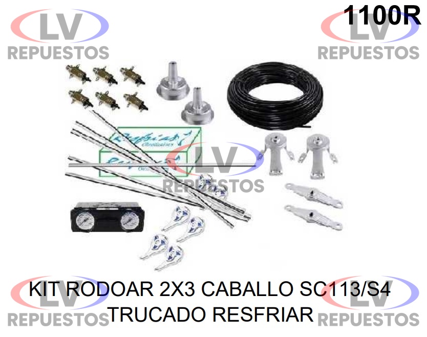 KIT RODOAR TRUKADO 3X2 RELOJ HORIZONTAL (TIPO RADIO) S4/S5 RESFRIAR