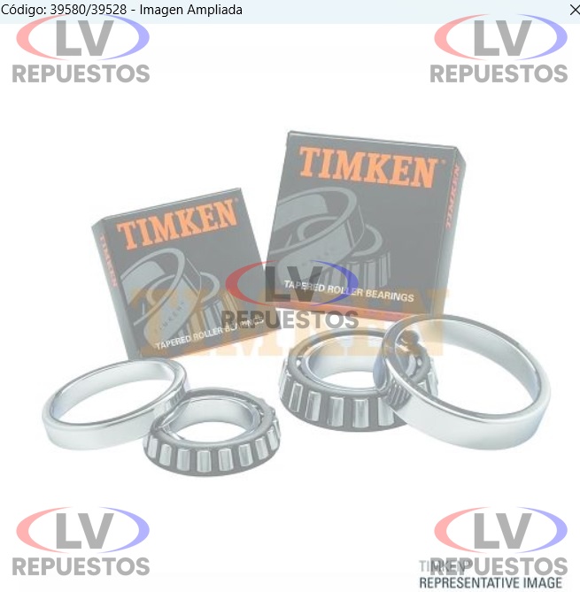 RULEMAN 39580/39528 57.15X119.99X32.75 EJE CUADRUPLE GR871/880 TIMKEN