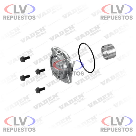 TAPA COMPRESOR AIRE TRASERO KNORR 75MM C/ BUJE VADEN