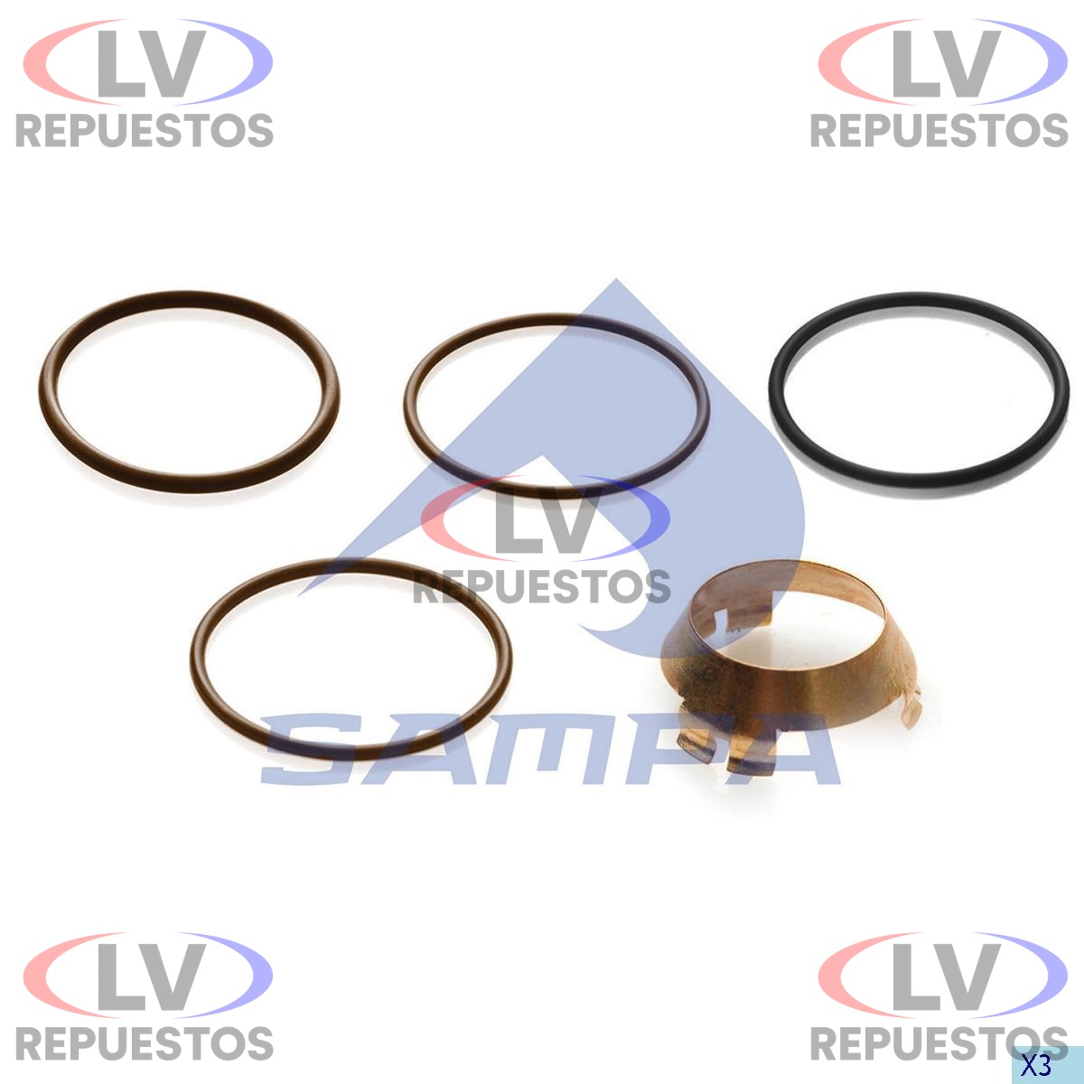 KIT REPARO ANILLO PICO INYECTOR HPI S4/S5 SAMPA