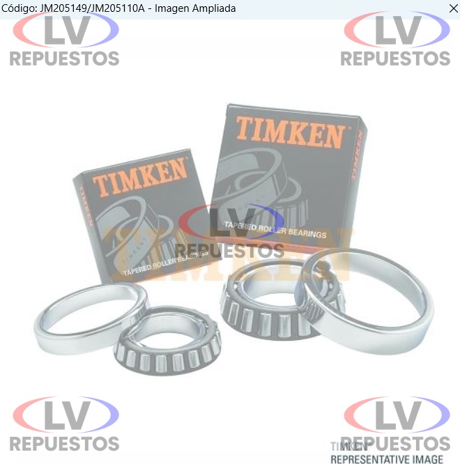 RULEMAN 205149/205110 50X90X28 EJE CUADRUPLE DT GR770/881 TIMKEN