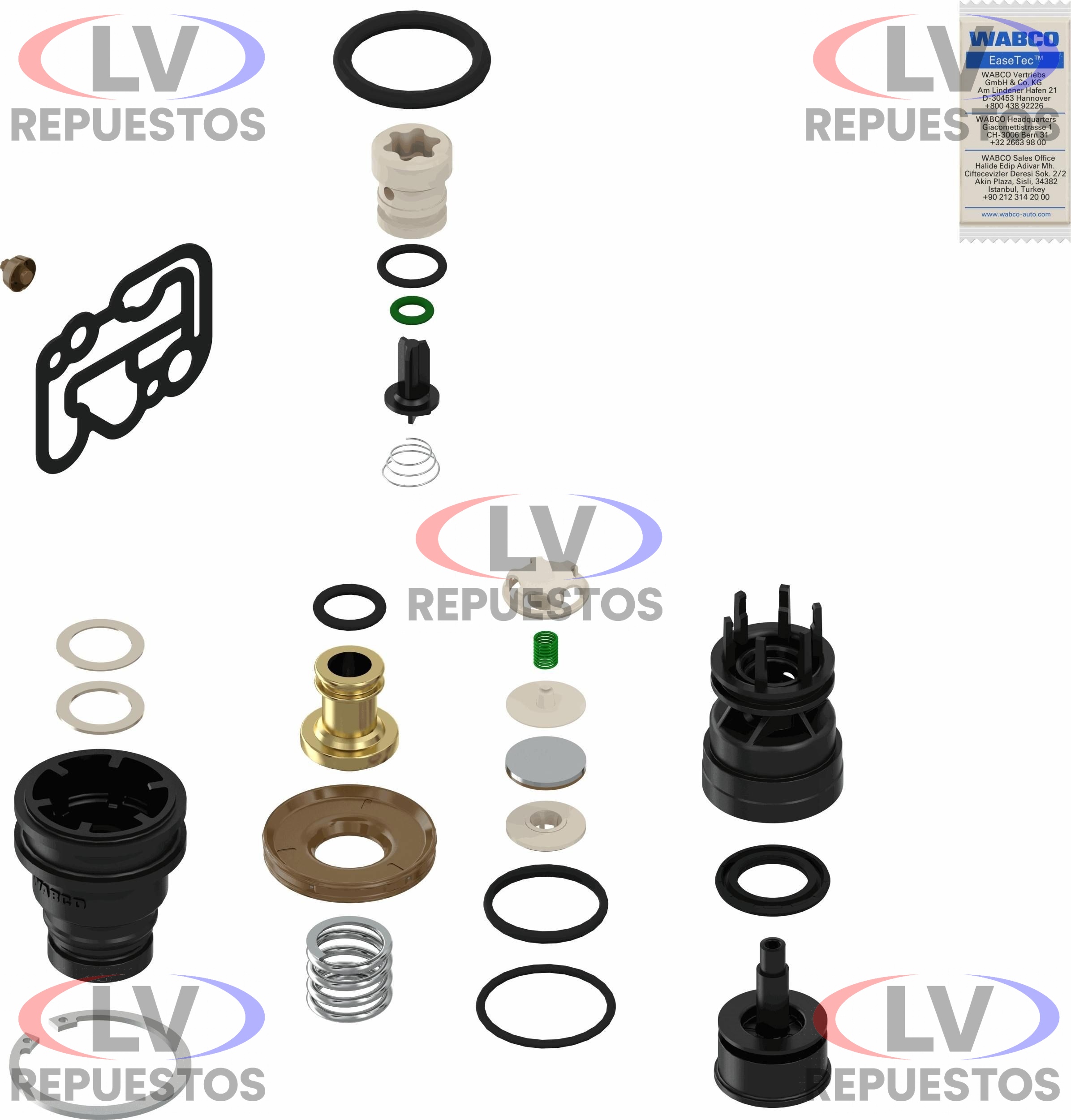 REPARO VALVULA SECADOR AIRE ELECTRONICO COMPLETO S5 WABCO