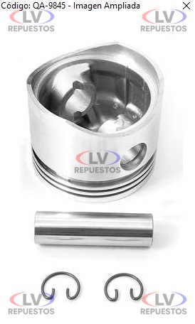 PISTON COMPRESOR AIRE S/ ARO KNORR 75MM STD QUINELATO