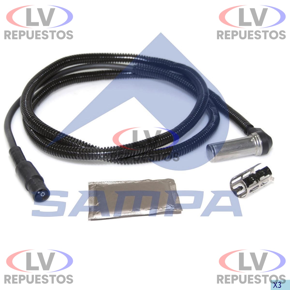SENSOR FRENO ABS DT 1555MM CURVO SC S4/S5 SAMPA