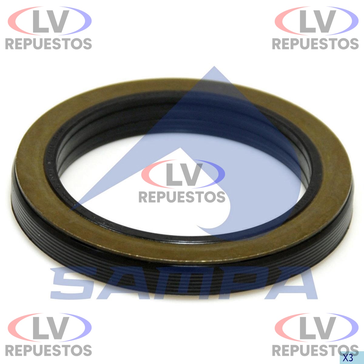 RETEN PALIER GIRATORIO 75X100X14MM S4 SAMPA