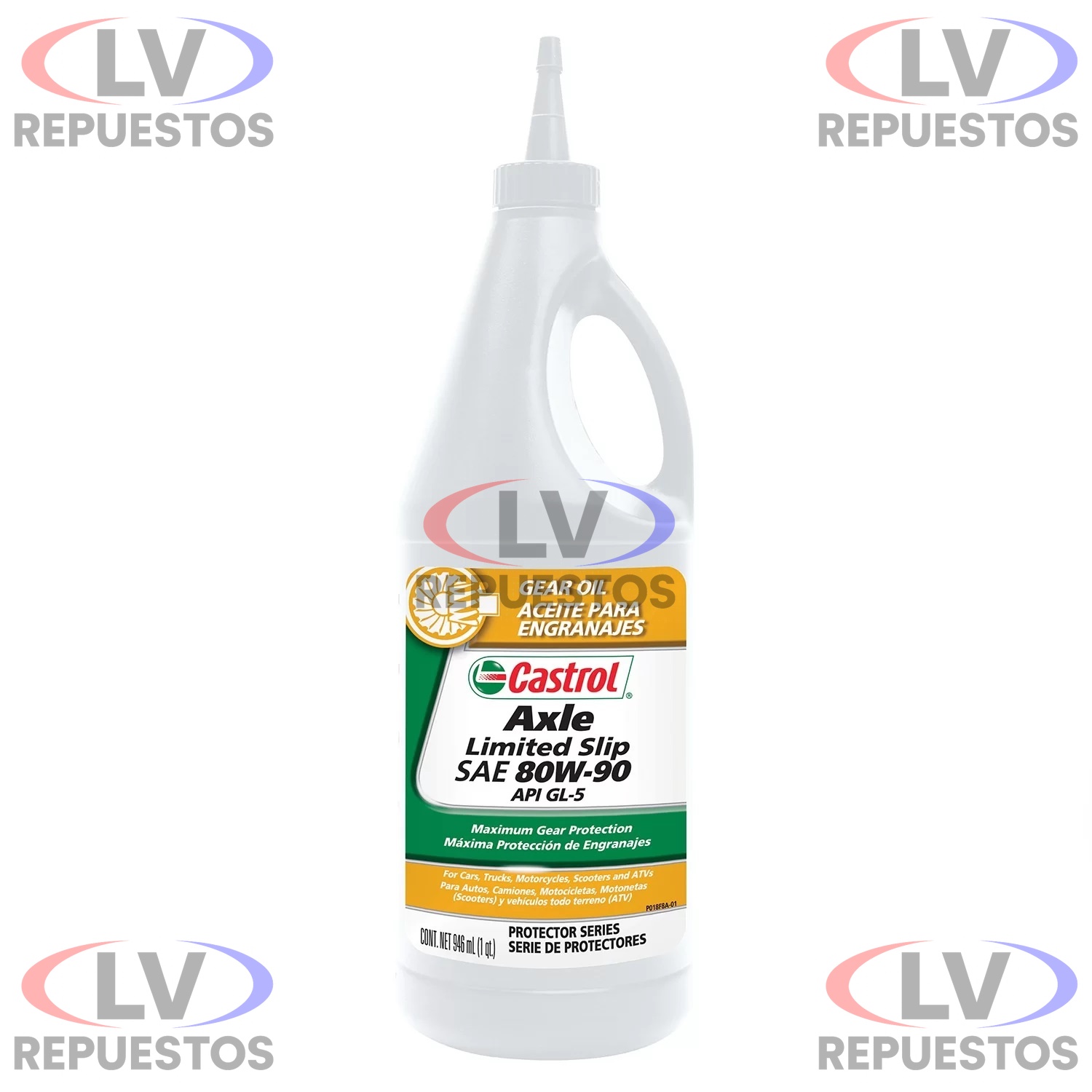 ACEITE CAJA 80W90 GL-5 AXLE CASTROL 1L