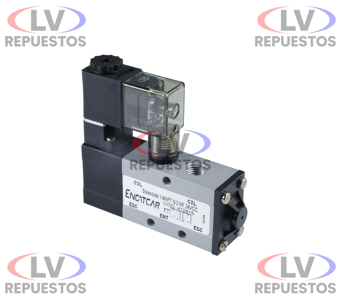 VALVULA SOLENOIDE 3/2 VIAS M16 24V ENGATCAR