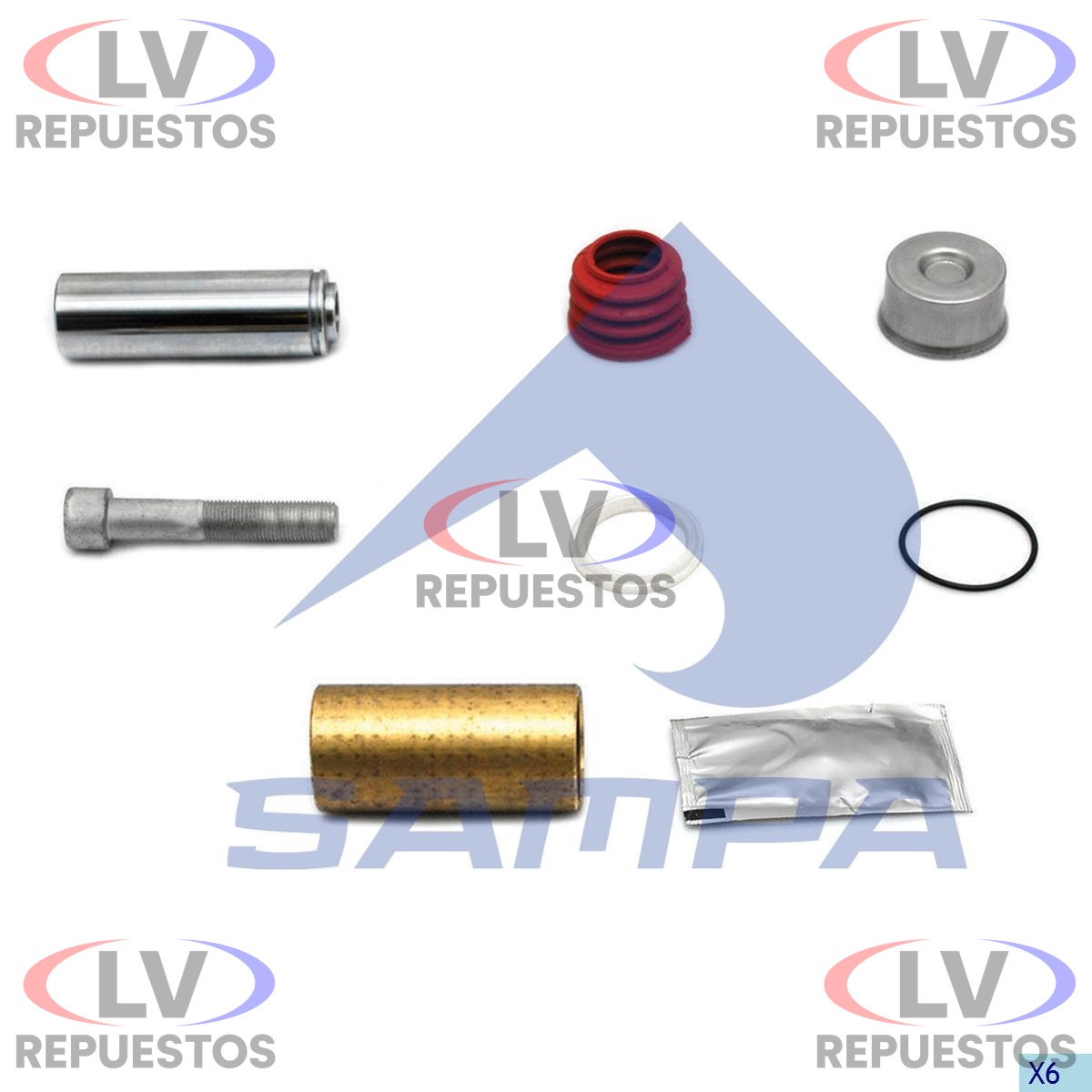REPARO MORDAZA FRENO PARCIAL S4/S5 SAMPA