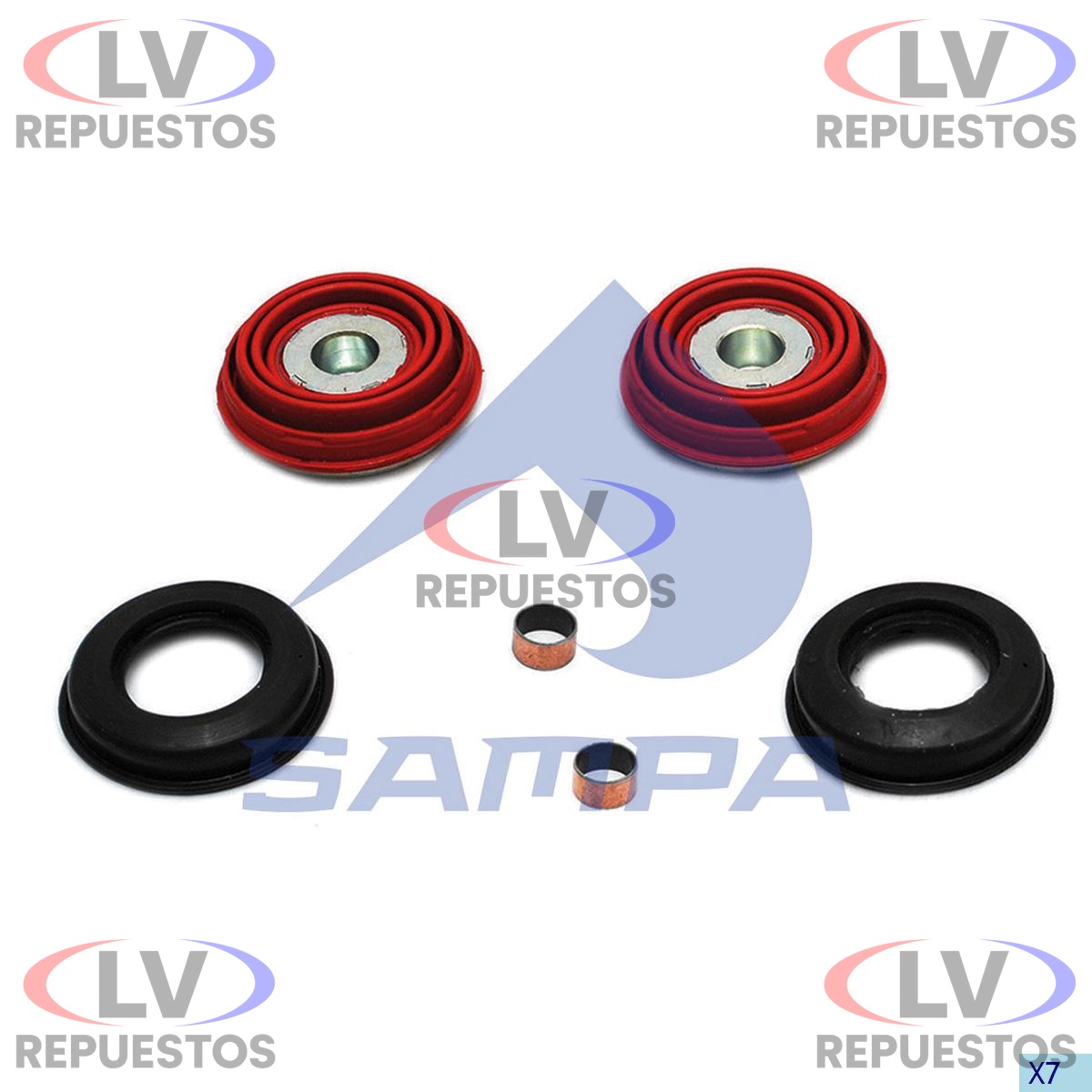 REPARO PINZA MORDAZA FRENO 69MM C/ ABA SC S4 SAMPA