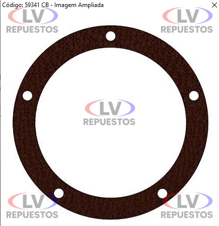 JUNTA TAPA MAZA CARRETA DE 5 AGUJEROS CHICO 140X183MM SANTA CRUZ