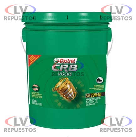 ACEITE MOTOR 25W60 CF-4 CRB VISCUS CASTROL 19L
