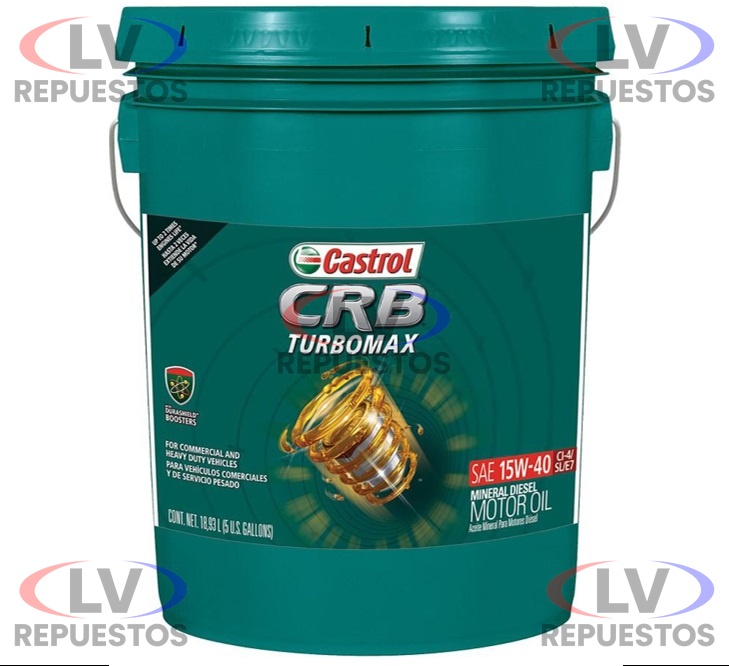 ACEITE MOTOR 15W40 CI-4 CRB TURBOMAX CASTROL 20L
