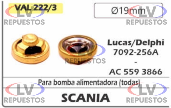 REPARO VALVULA DE RENTENCION DE 22MM CMD