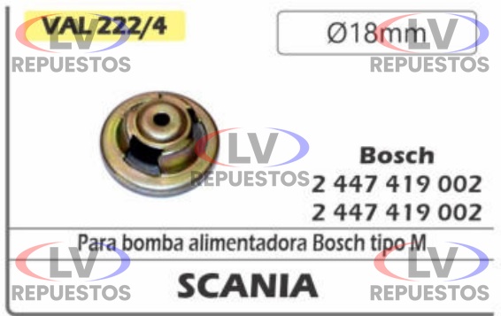 REPARO VALVULA DE RENTENCION DE 24MM CMD