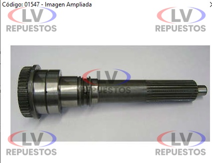 EJE DE MANDO CAJA GR801 24D/46E 4Y4 MOTO PECAS