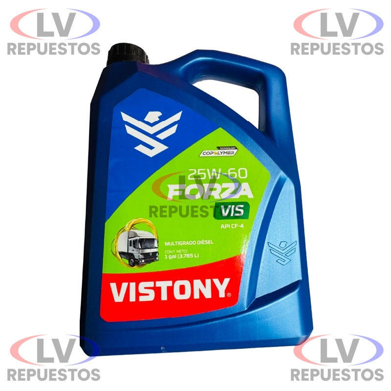ACEITE MOTOR 25W60 CF-4 FORZA VIS VISTONY 4L