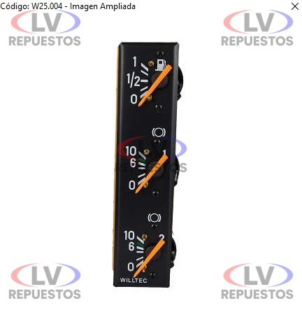 RELOJ MARCADOR COMBUSTIBLE/AIRE SC WILLTEC