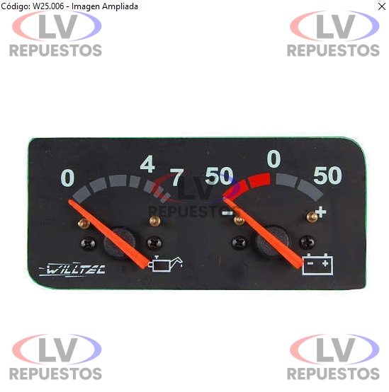 RELOJ MARCADOR ACEITE/BATERIA SC-113/124 WILLTEC