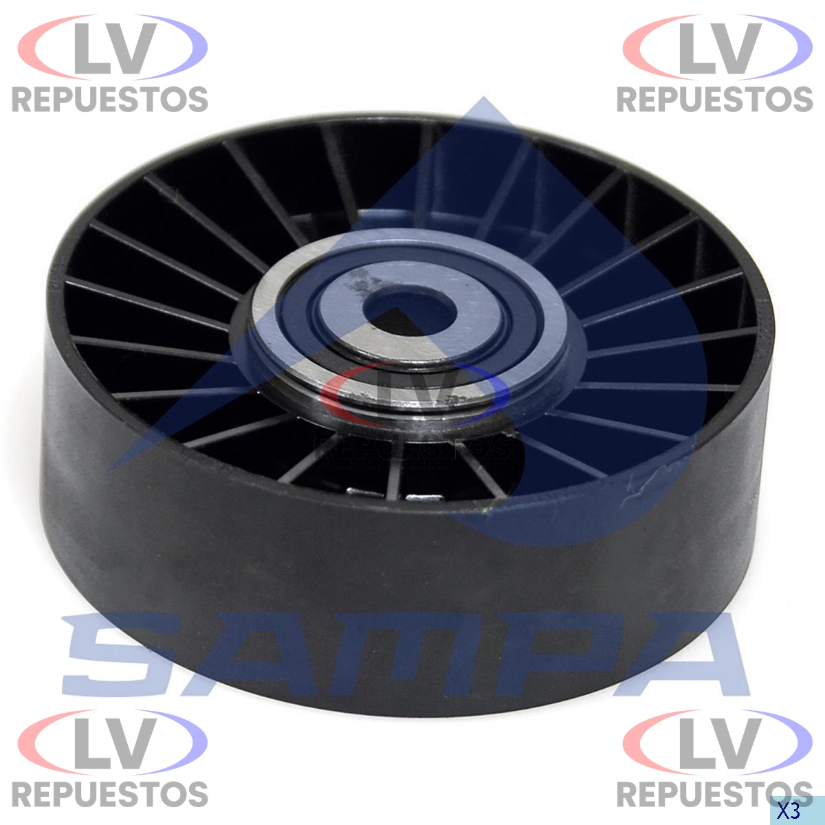 POLEA TENSOR CORREA GRANDE LISO 8PK PLASTICO S4 SAMPA
