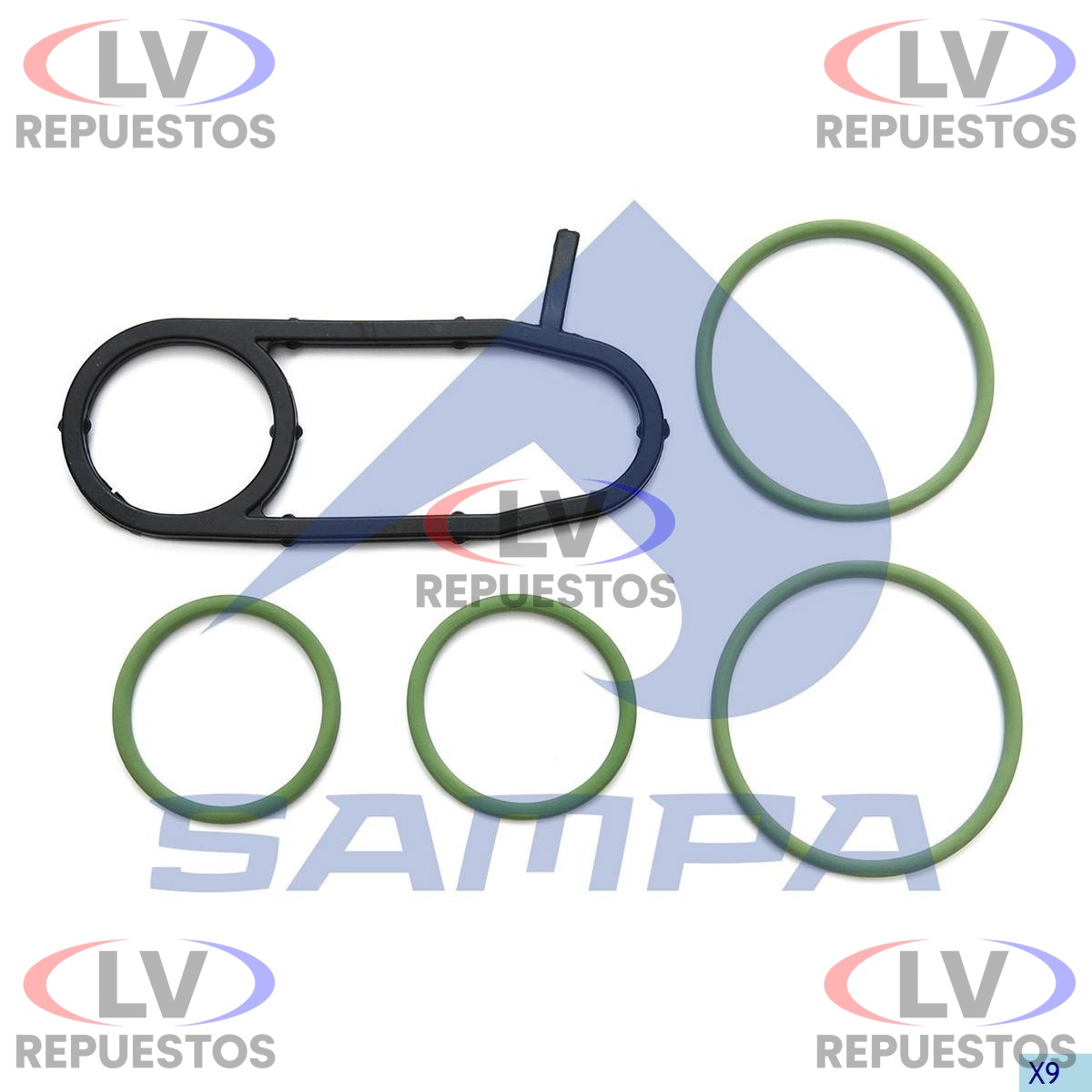 JUNTA CARCASA FILTRO ACEITE MOTOR SILICONA S4 SAMPA