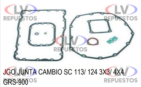 JUEGO JUNTA CAJA 3Y3/4Y4 SC 114/124 GR890/900 8M SANTA CRUZ