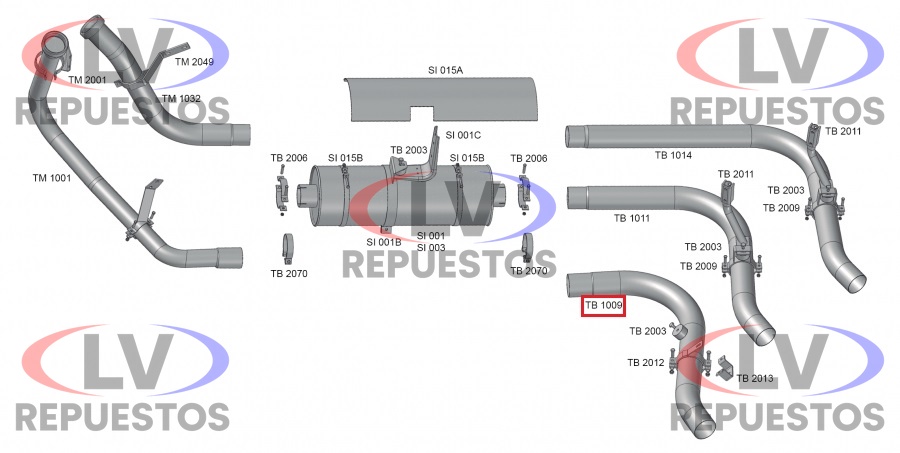 CA�O ESCAPE SALIDA CATALIZADOR CORTO 4.1/2" SC-112/142 FABBOF