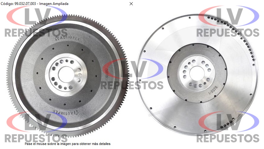 VOLANTE MOTOR 430MM SC-113/114/94P AUTIMPEX