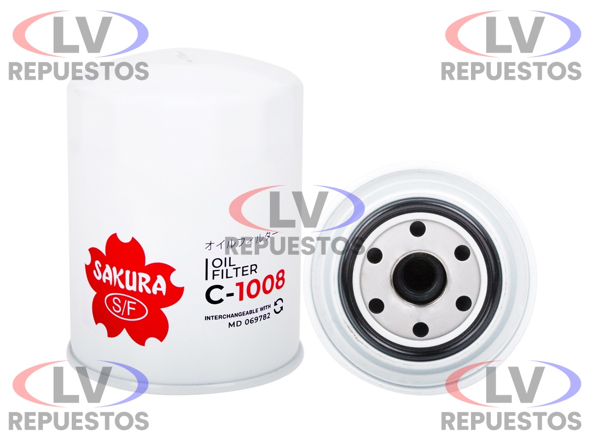 FILTRO ACEITE MOTOR L200 / L200 TRITON C-1008 SAKURA